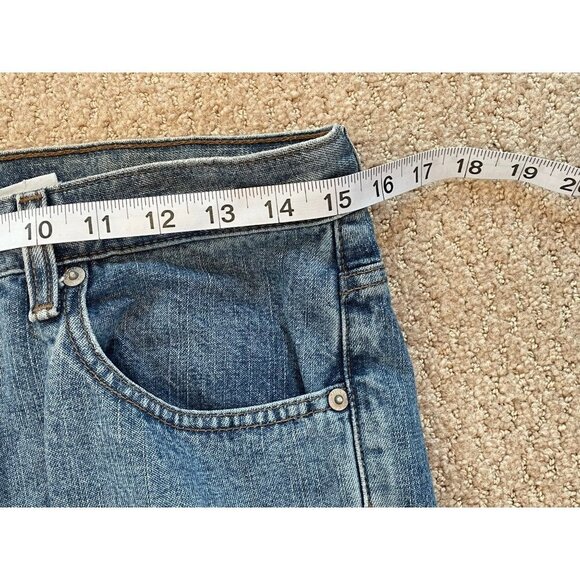 VINTAGE 90s Y2K Calvin Klein High Waist Mom Bootcut Sandblast Jeans Sz 8 - Picture 9 of 12